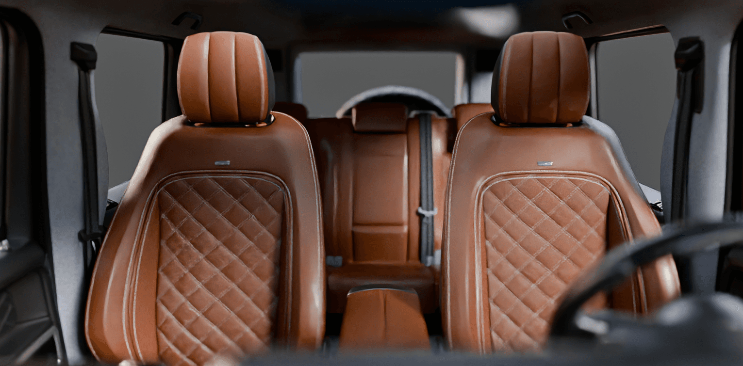 Roof liner material selection in the G-Class configurator