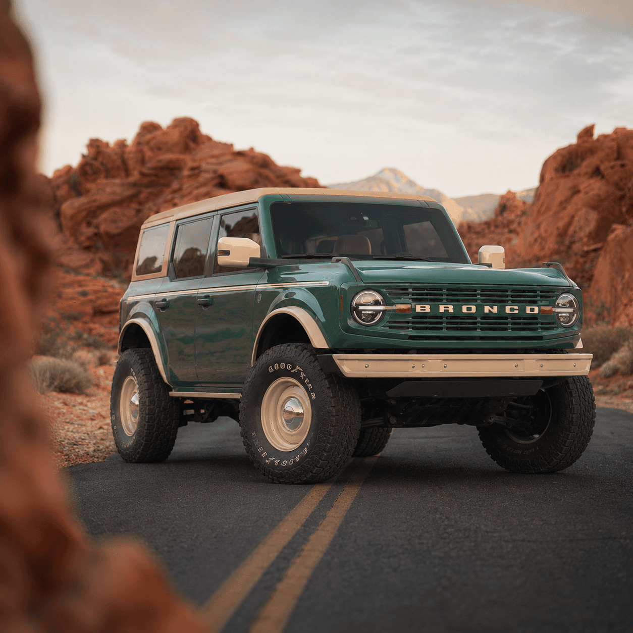 Ford Bronco with an alternative paint finish applied